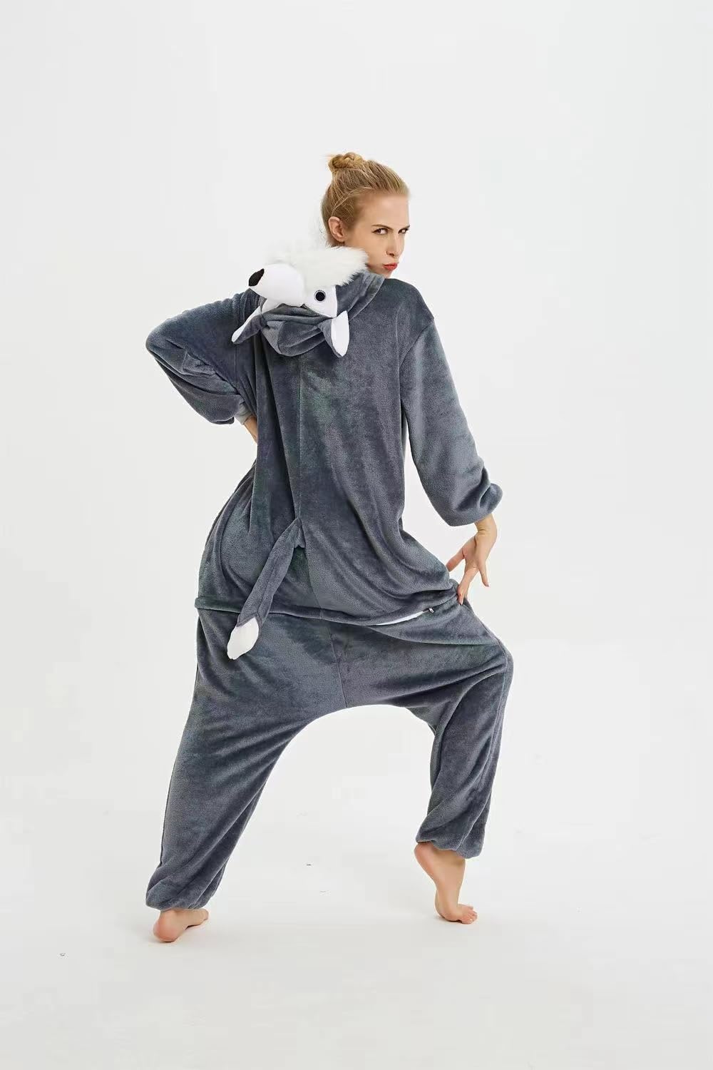 Pyjama unisexe pour adulte avec motif loup