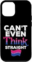 Vista 4 de iPhone 14 Pro Max Can't Even Think Straight LGBTQ Bisexual Flag Gay Pride Bi Case
