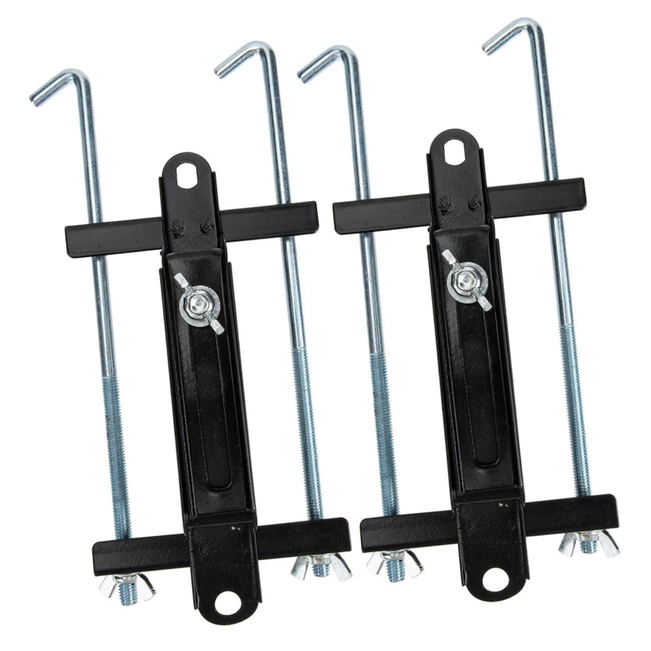 2 pièces Support de Batterie Automobile Réglable Métal Kit de Fixation Stable pour Batterie de Voiture Montage Facile et Compatible Multi Modèles