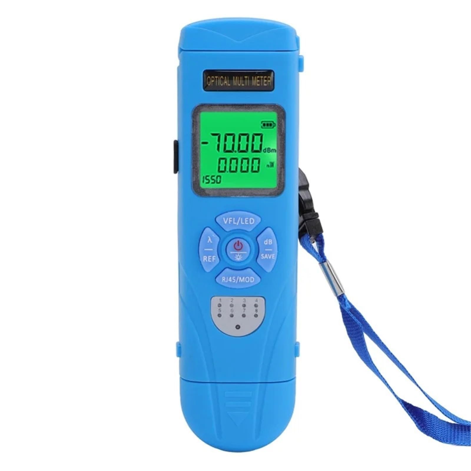 Tester per fibra ottica, Misuratore di potenza Rete via cavo RJ45 OPM Localizzatore visivo guasti 15 km Tester per fibra VFL REF