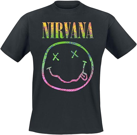 Nirvana Sorbet Ray T-shirt zwart S 100% katoen Band merch, Bands