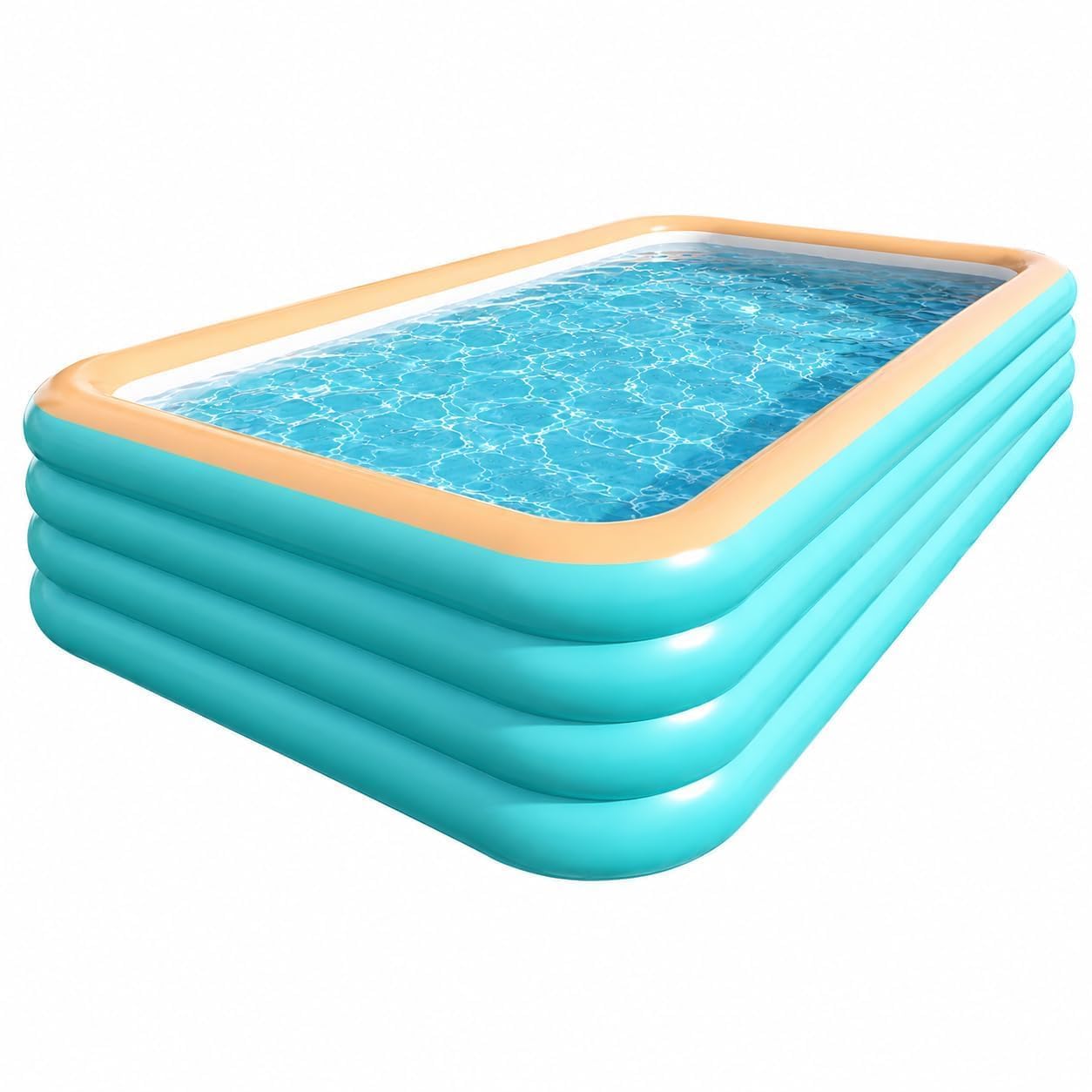 Piscine de jardin géante rectangulaire gonflable 3,18 x 1,8 x 0,75 m
