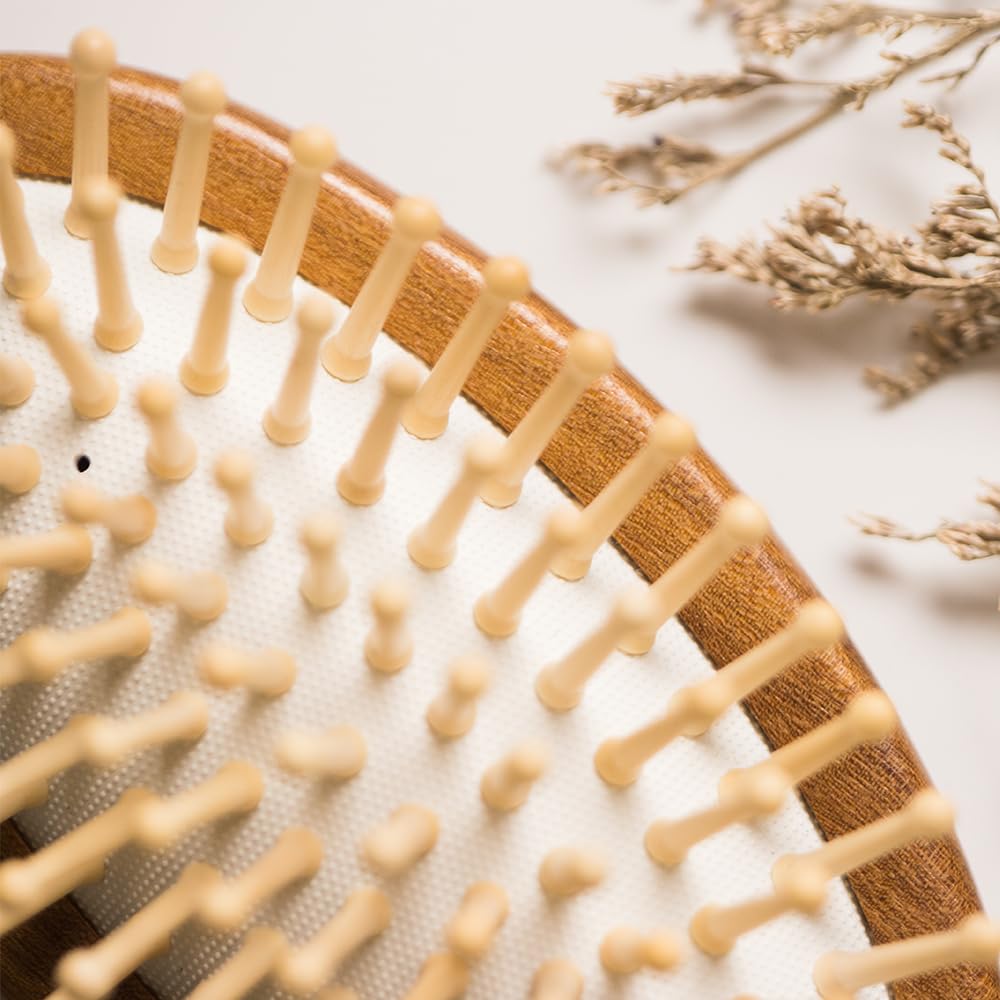 TAN MUJIANG Spazzola per capelli da donna in legno naturale antistatico YM3-2