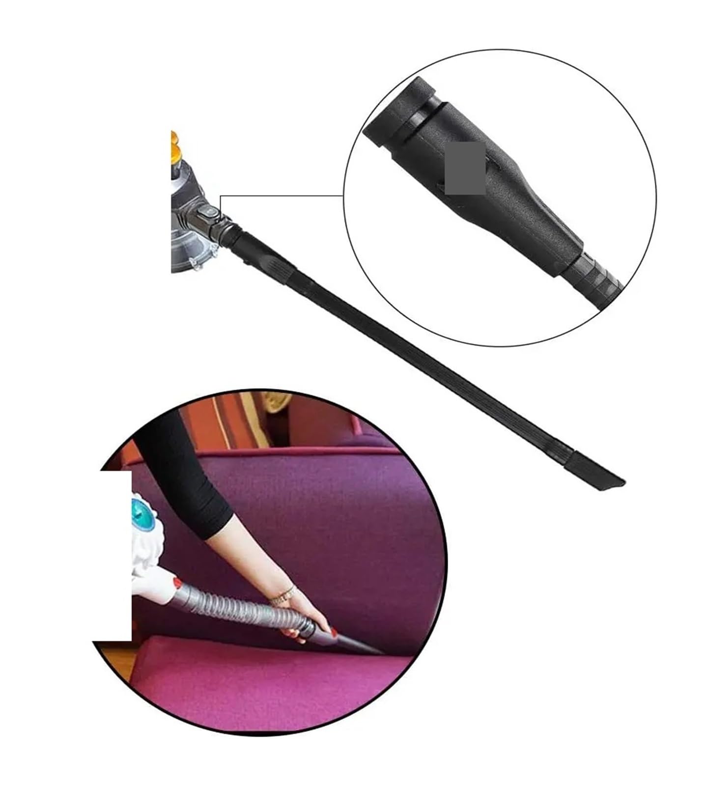 Kit De Tuyau Adaptateur De Suceur Flexible for Aspirateur Dyson V6 DC24 DC58 DC59 DC74, Comme Connexion Et Extension