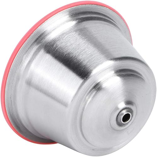 Miniatura 6 de Taza de cápsula de café recargable reutilizable de acero inoxidable de silicona con cubierta de polvo prensado apto para cafetera Dolce Gusto 1.4 fl
