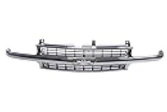 JustDrivably Front Grille Grill Chrome Shell With Black Insert Compatible With Chevrolet Silverado 1500 2500 1999-2002 & Suburban 1500 2500 & Tahoe 2000-2006