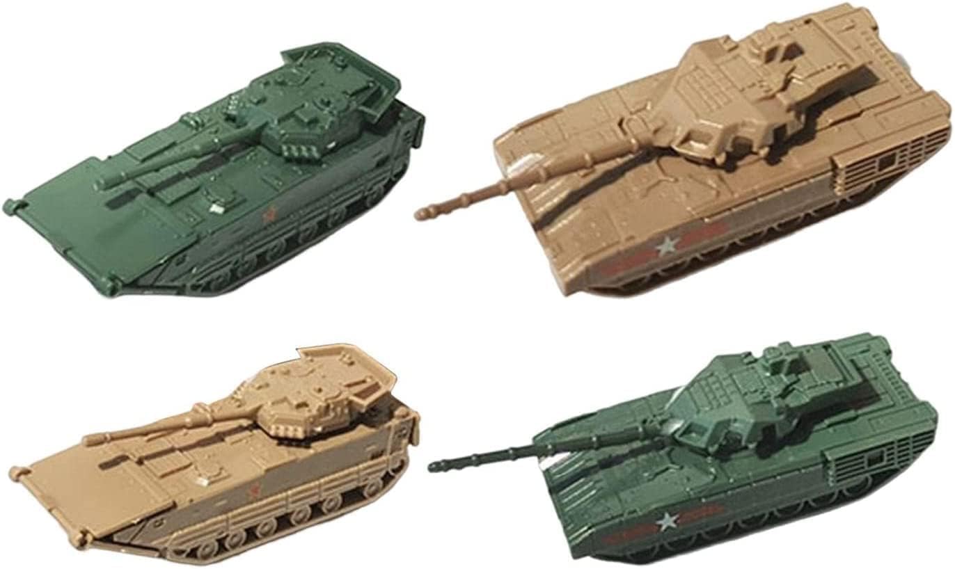 Amazon | 4個 1/144 タンクモデル 戦車模型 プラモデル ミニチュア