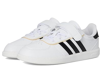 adidas Kids Breaknet Sleek Shoes (Little Kid) Kids Shoes White/Black/Orange Tint : 13.5 Little Kid M, Synthetic