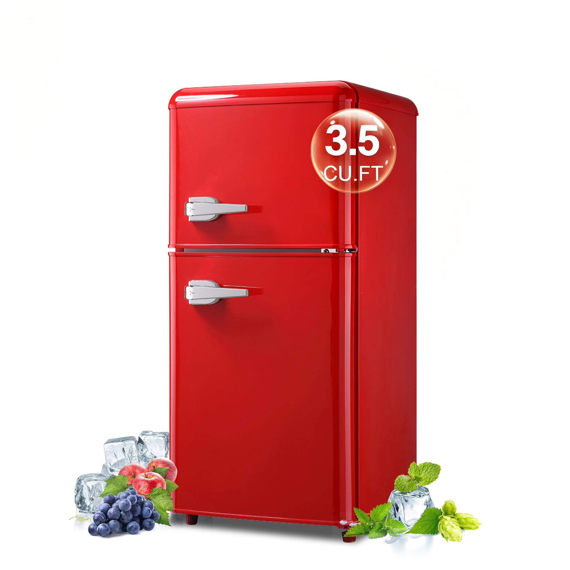 BINMIT FLS-80G-N-RED 3.5 cu ft Compact Freezer Red