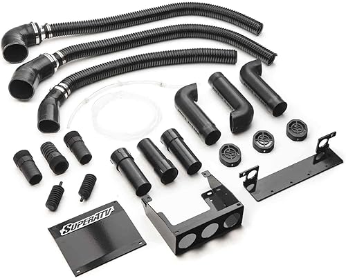 Miniatura 6 de SuperATV Kit de esnórquel Ranger para Polaris Ranger 1000  Ranger 1000 Crew 2020+  Incluye esnórquel para caja de aire, entrada de cinturón y escape