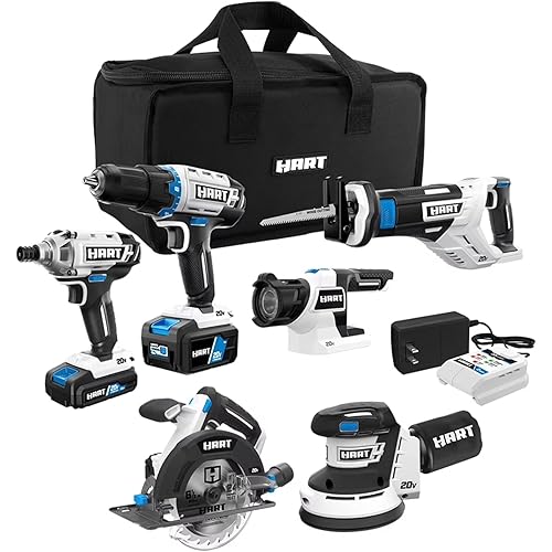 HART Hart 6 tool combo kit HPCK60B3 0