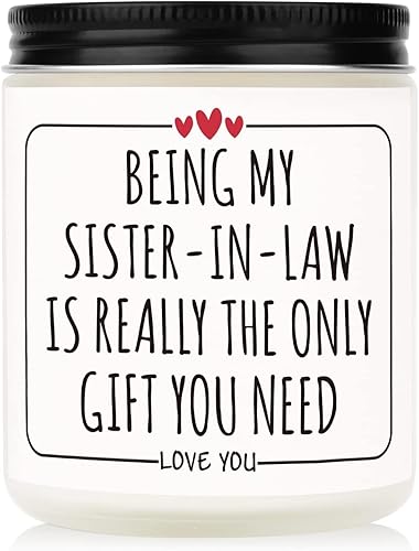 Regalos para cuñada regalo divertido de vela para cuñada regalo único para cuñada en cumpleaños Navidad Acción de Gracias velas perfumadas