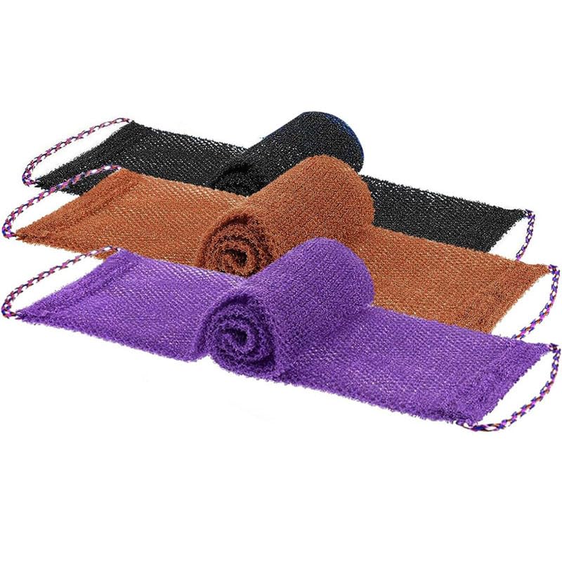 Esponja de red exfoliante, estropajo largo para la espalda para ducha (Set B)
