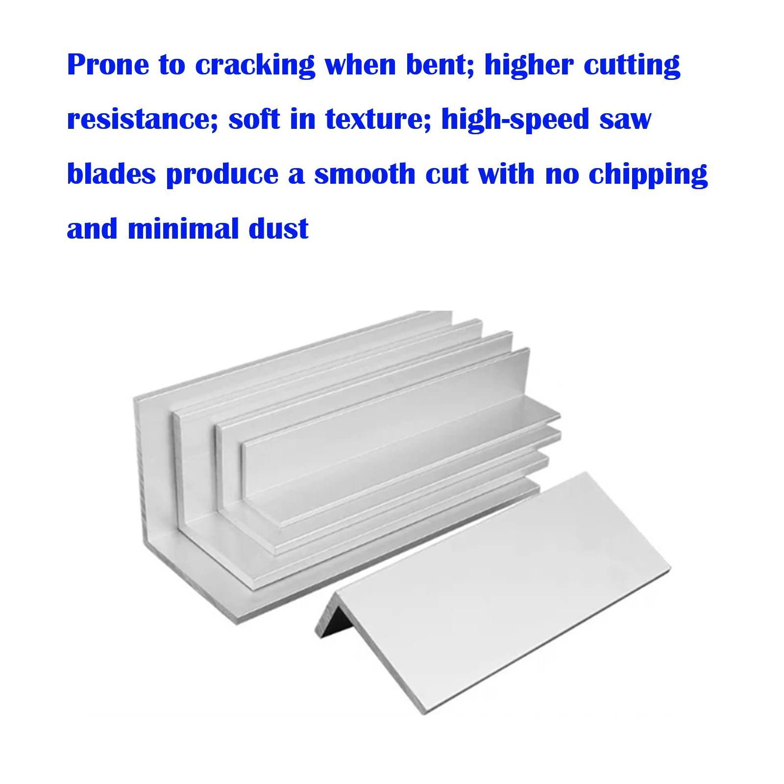 6061 L-Profil Aus Aluminium, Ungleichseitiges Aluminiumprofil, Metallprofil Mit 90-Grad-Rechtwinkel (10 * 100 * 100 * 500mm)