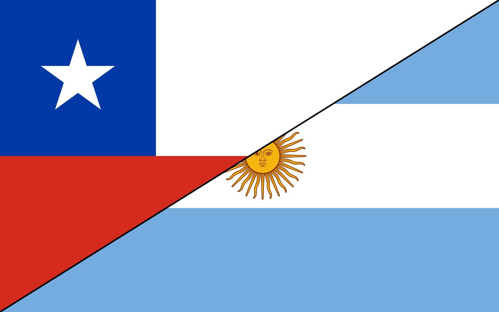 Drapeau Argentine Chili vector grand format sans pixellisation pour grand mât