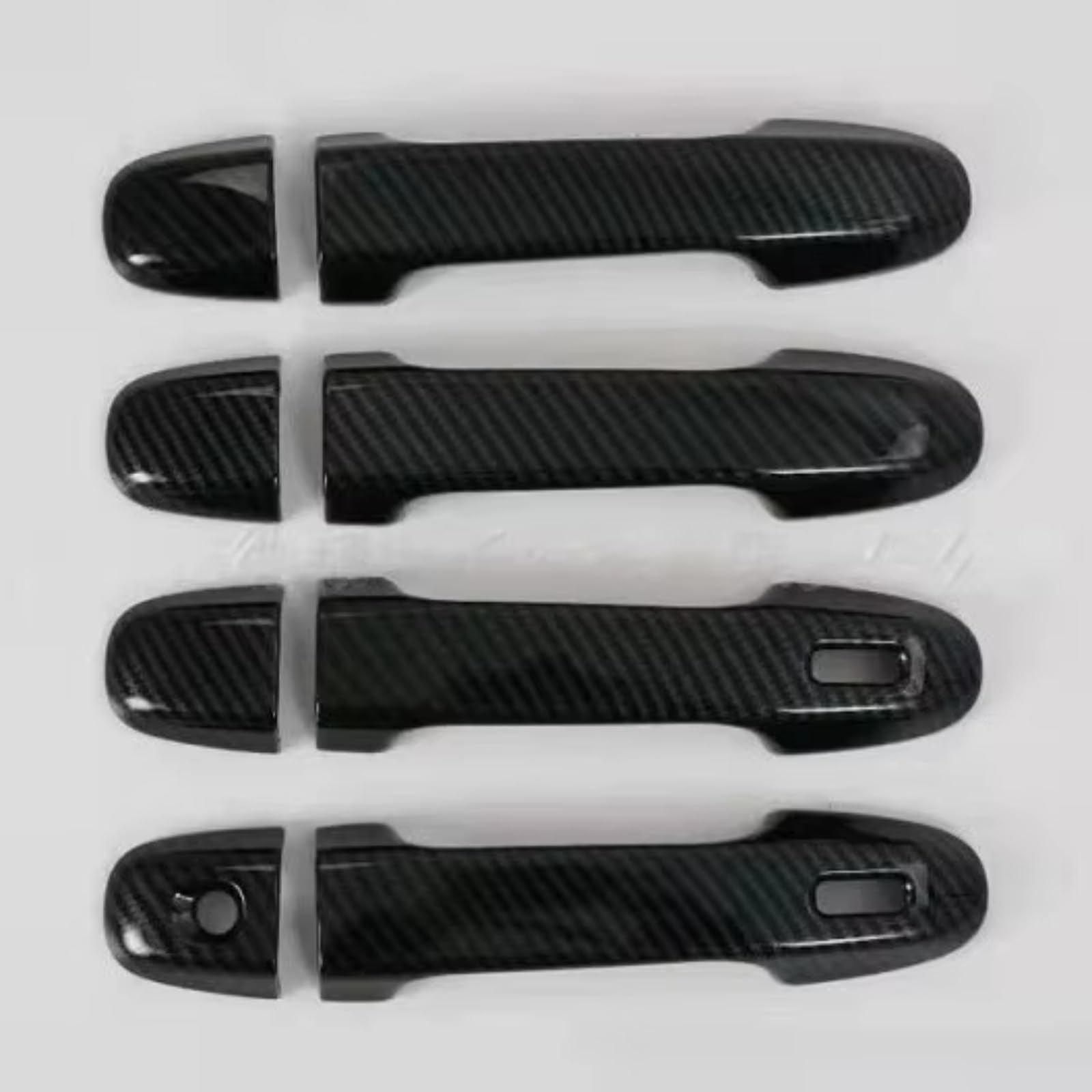 Qdzvalumv Carbon Fibe Car Door Handles Cover Shell Compatible With Subaru For Forester 2008-2021 Car Door Handle Door Bowl Decoration Trim Protector Set(Carbon Fibe)
