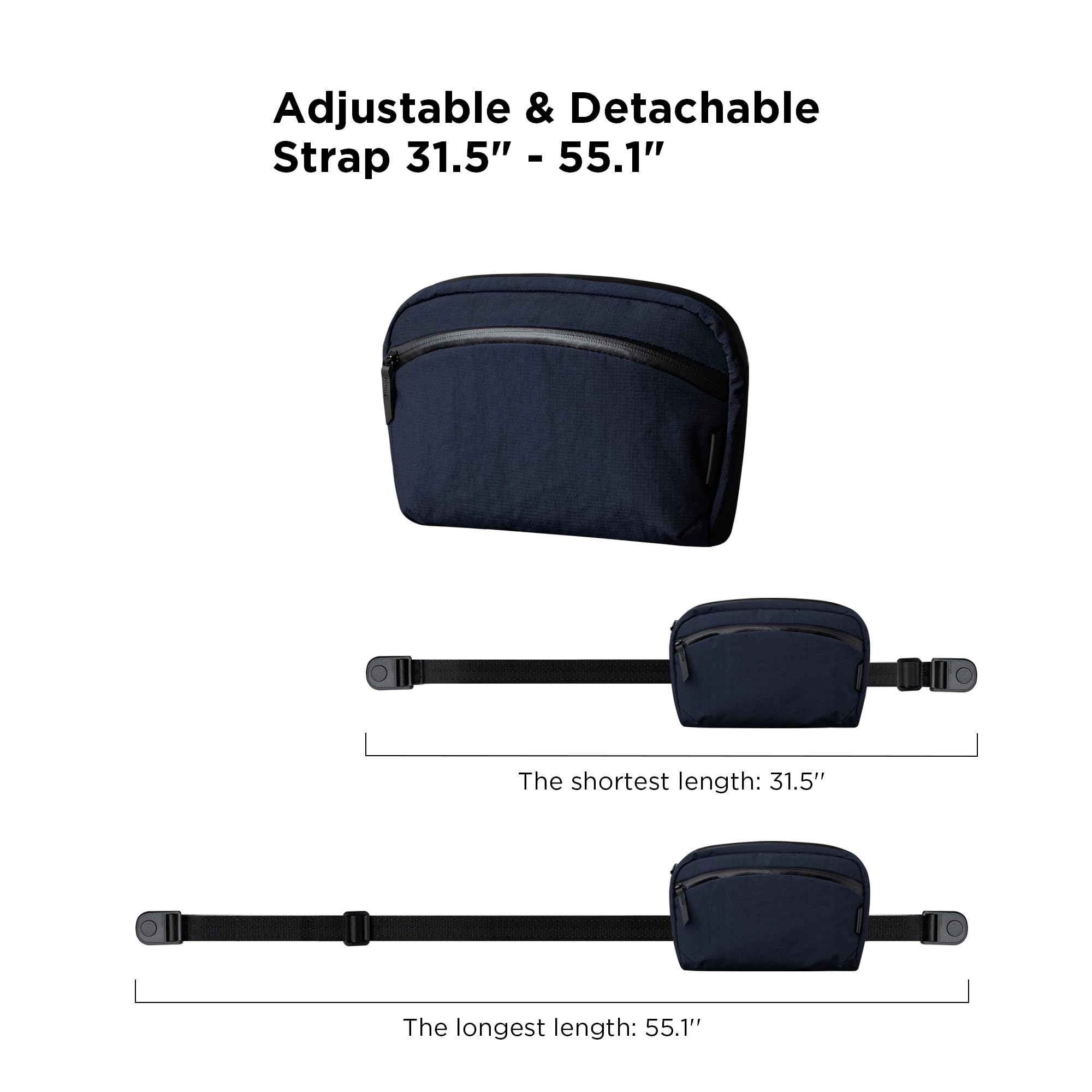 ALPAKA Flight Sling 2L Axoflux 210D – torba na ramię crossbody dla mężczyzn, lekka, przenośna, pakowana, z paskiem na ramię z szybkim odpinaniem
