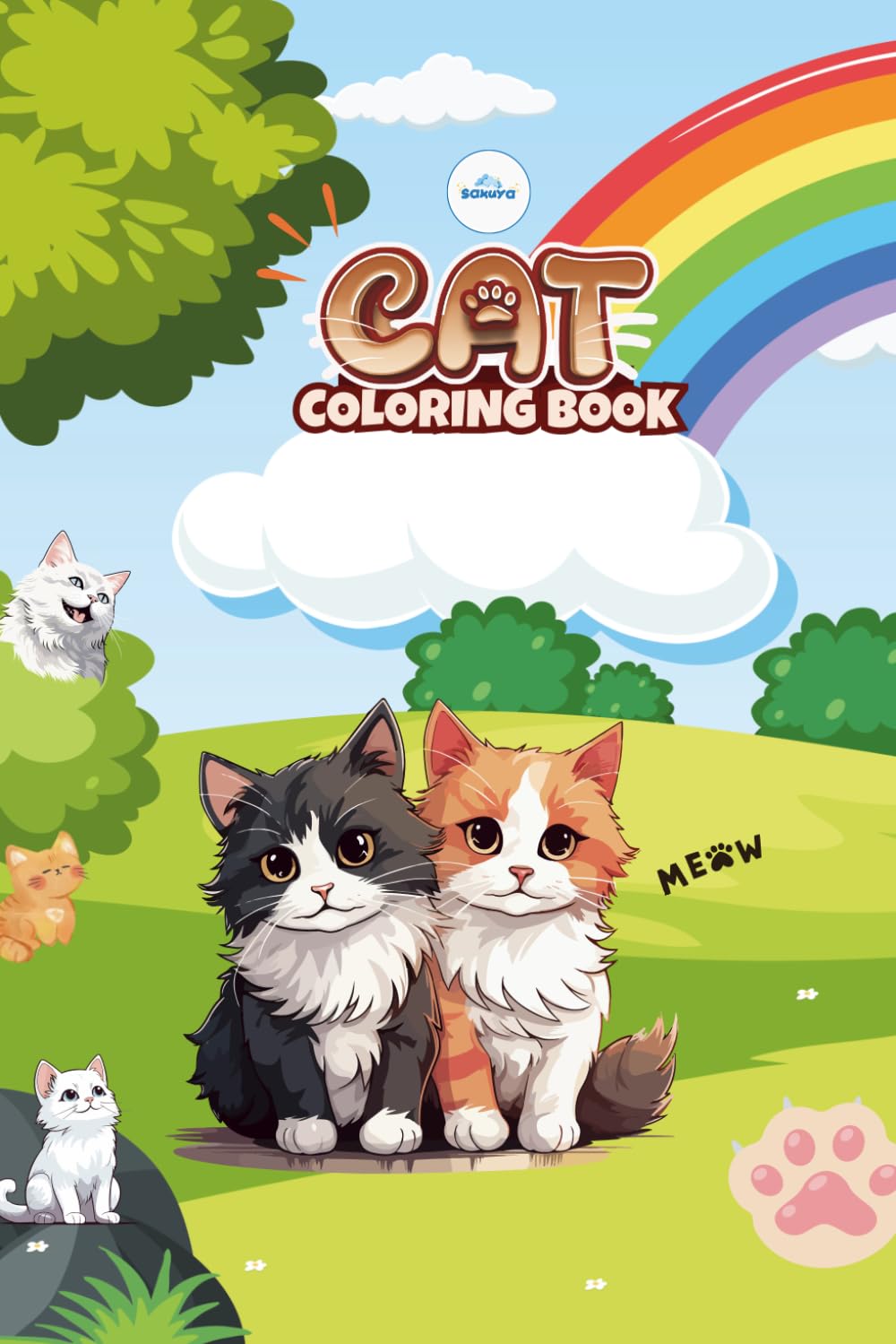 Cat Coloring Book for Kids Ages 3-8: Cute Kittens, Fun Coloring Pages for Boys and Girls