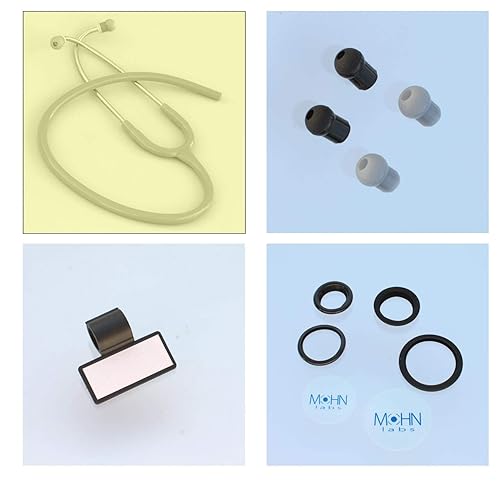 Miniatura 4 de Tubo de repuesto compatible con estetoscopios Littmann(r) MasterCardiologyI (r) y Littmann(r) Cardiology III(r) - Binaurales de 0.276 in Negro sobre