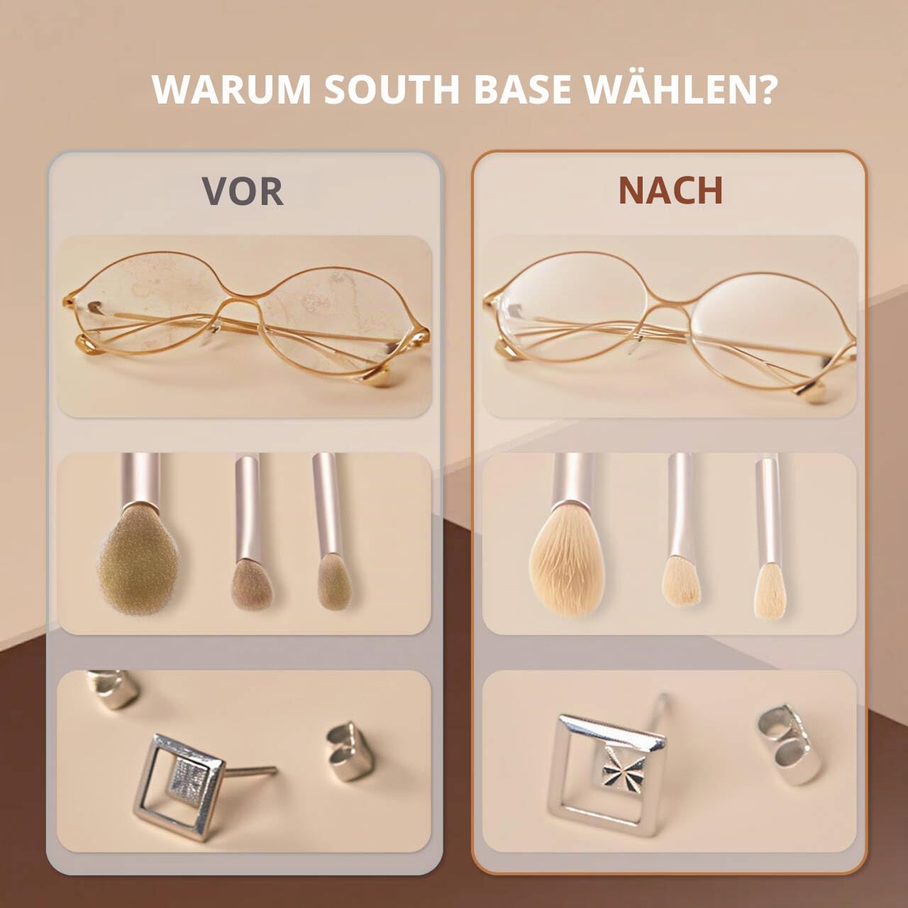 SOUTH BASE Ultraschallreinigungsgerät, 10L 240W Edelstahl Ultraschallreiniger mit Reinigungskorb, Timer & Heizung zur Reinigung von Teilen, Schmuck, Brillen, Ketten