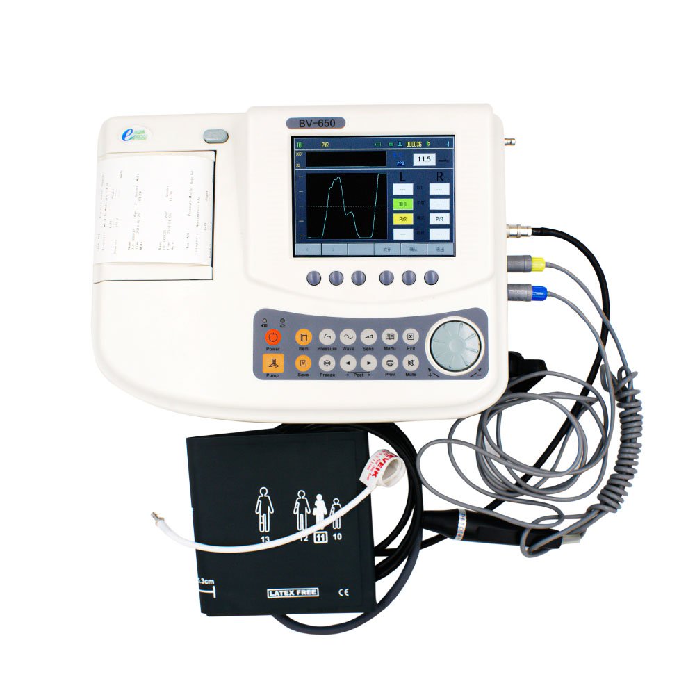 ABI TBI Detector, Vascular Blood Flow Velocity Detector, Blood Flow Velocity Waveform BV-650