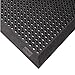 Rubber Entrance Mat, Black, 2ft. 3" x 3ft.