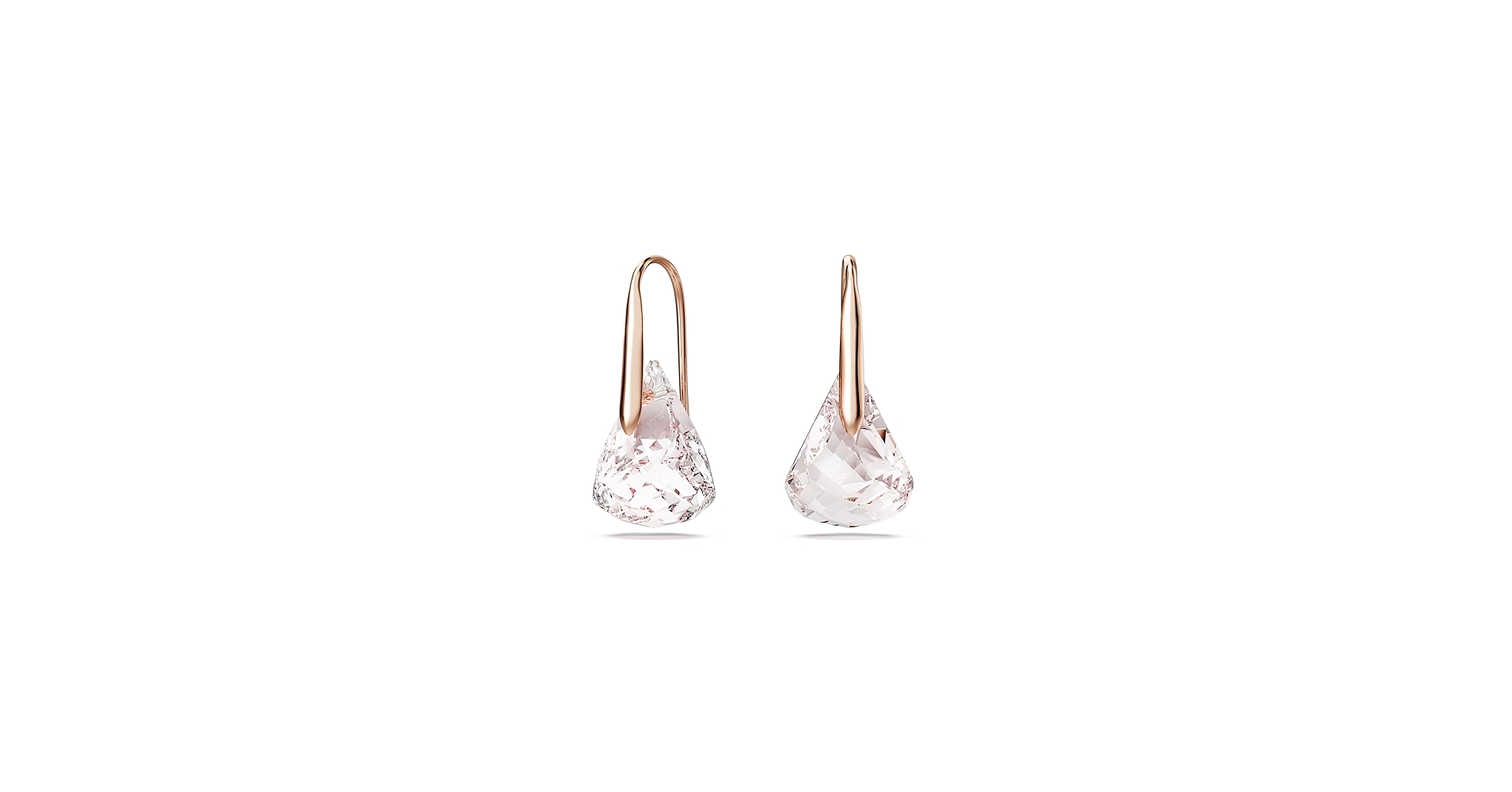 Amazon.com: Swarovski Lunar drop earrings, Pink, Rose gold