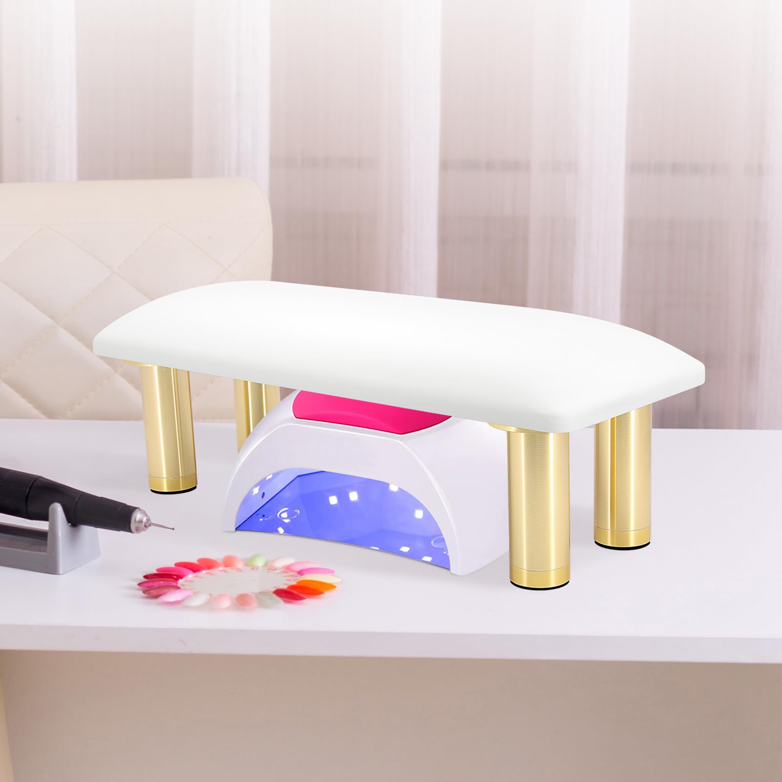 Repose Main Manucure, Réglable en Hauteur Repose Main Ongle, Professionnel Oreiller à main pour Repose-bras à Ongles, Coussin Manucure Coussins Repose-Main Pour Manucure Femmes Filles, HR601