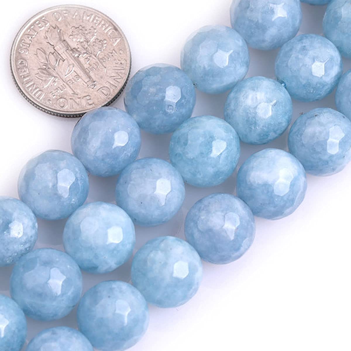 Natürlicher Blauer Achat-Edelstein Perlen – 4 Mm Facettiert, Lose Für DIY-Schmuck