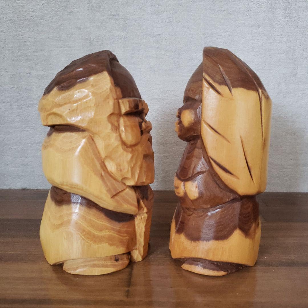 アイヌ彫 木彫 彫刻 民族衣装 ニポポ コロポックル コロボックル 人形 置物