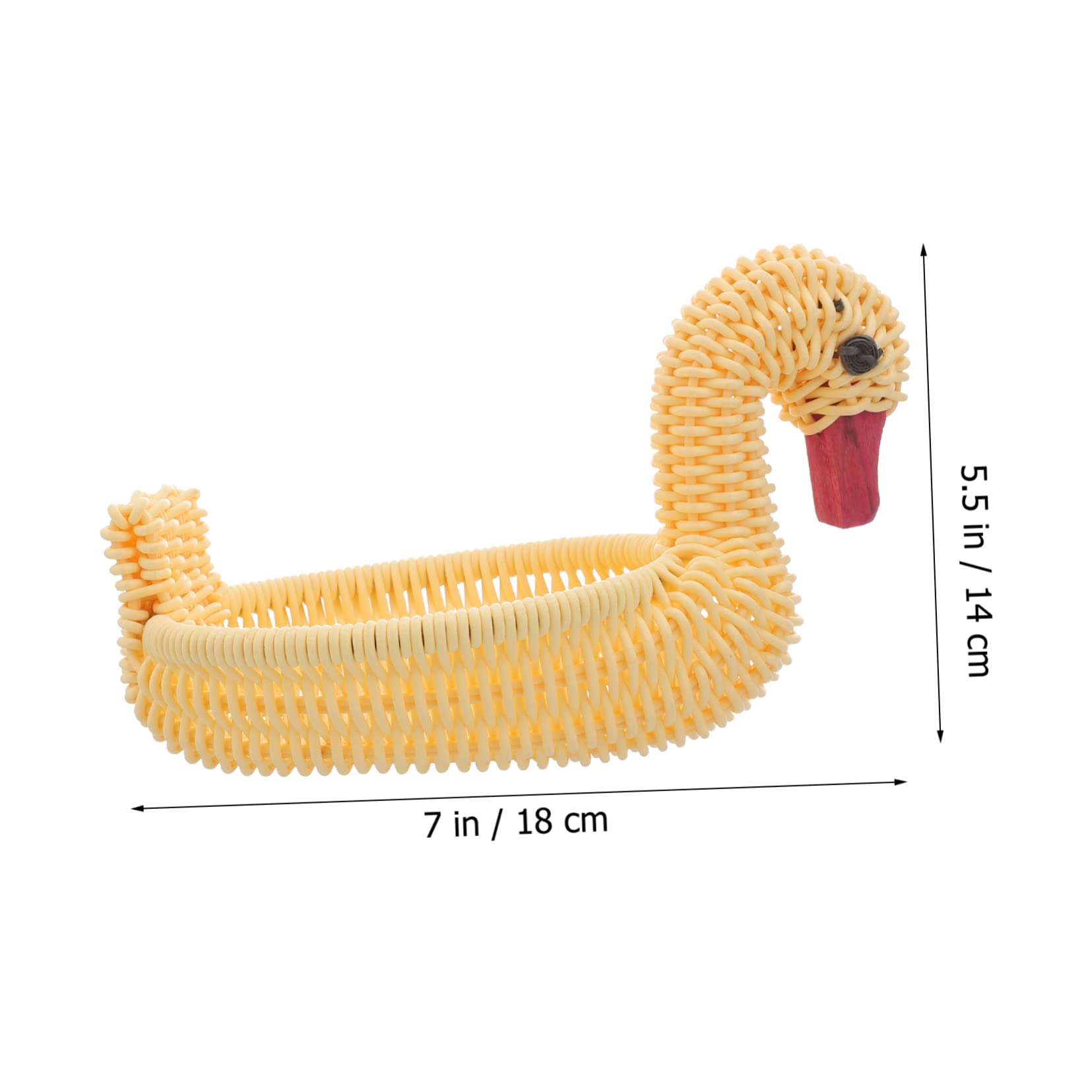 Cabilock 1pc Handmade Woven Snack Basket Versatile Storage Container for Fruits and Treats for Picnics Kitchens and Parties Material Random Color