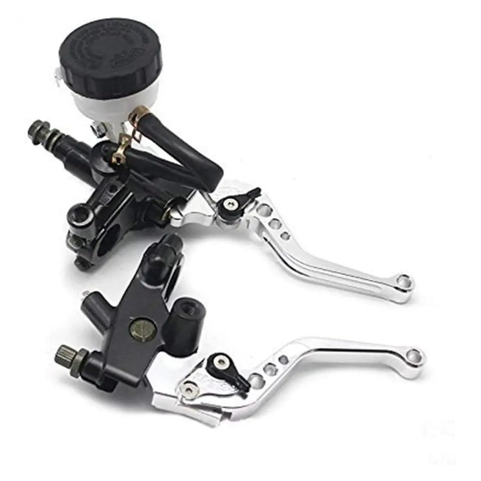 YWQJIOPM Motorcycle Brake Clutch Lever 2PCS 22mm Motorcycle Clutch Brake Master Cylinder Reservoir Levers Kit Fluid Reservoir Set Brake Clutch Levers