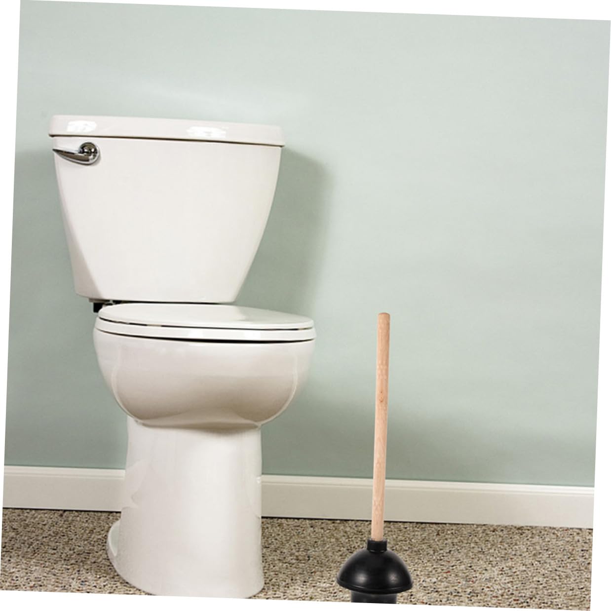 TOYANDONA 2 Stück-pack Toilettenpömpel Gummi Mit Holzgriff Saugnapf Für Badezimmer Verstopfungslösung