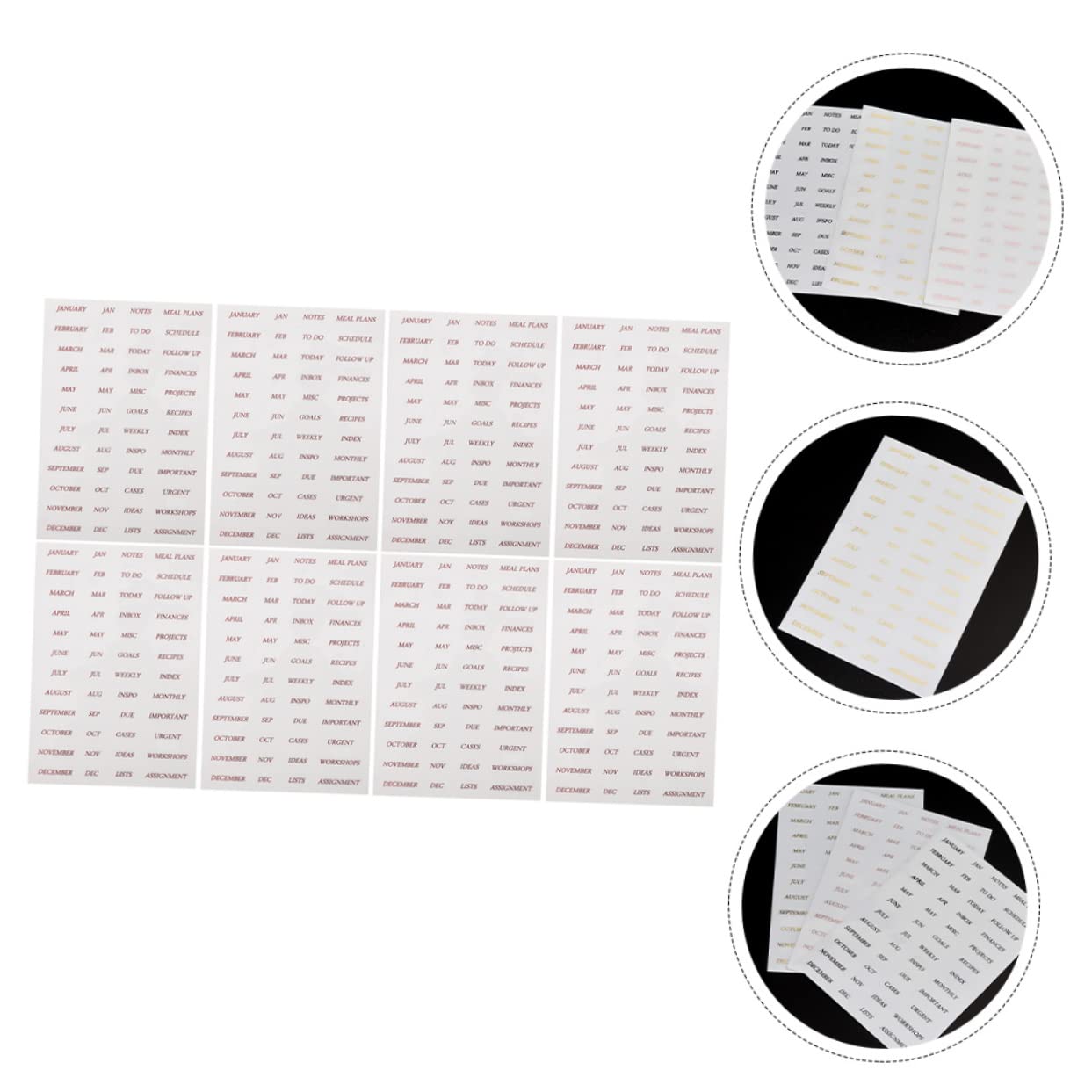 EXCEART 32fogli Adesivi Decorativi Per Scrapbook Con Parole Inglesi Adesivi Autoadesivi Per Pianificazione e Decorazione Di Diari Album e Lettere