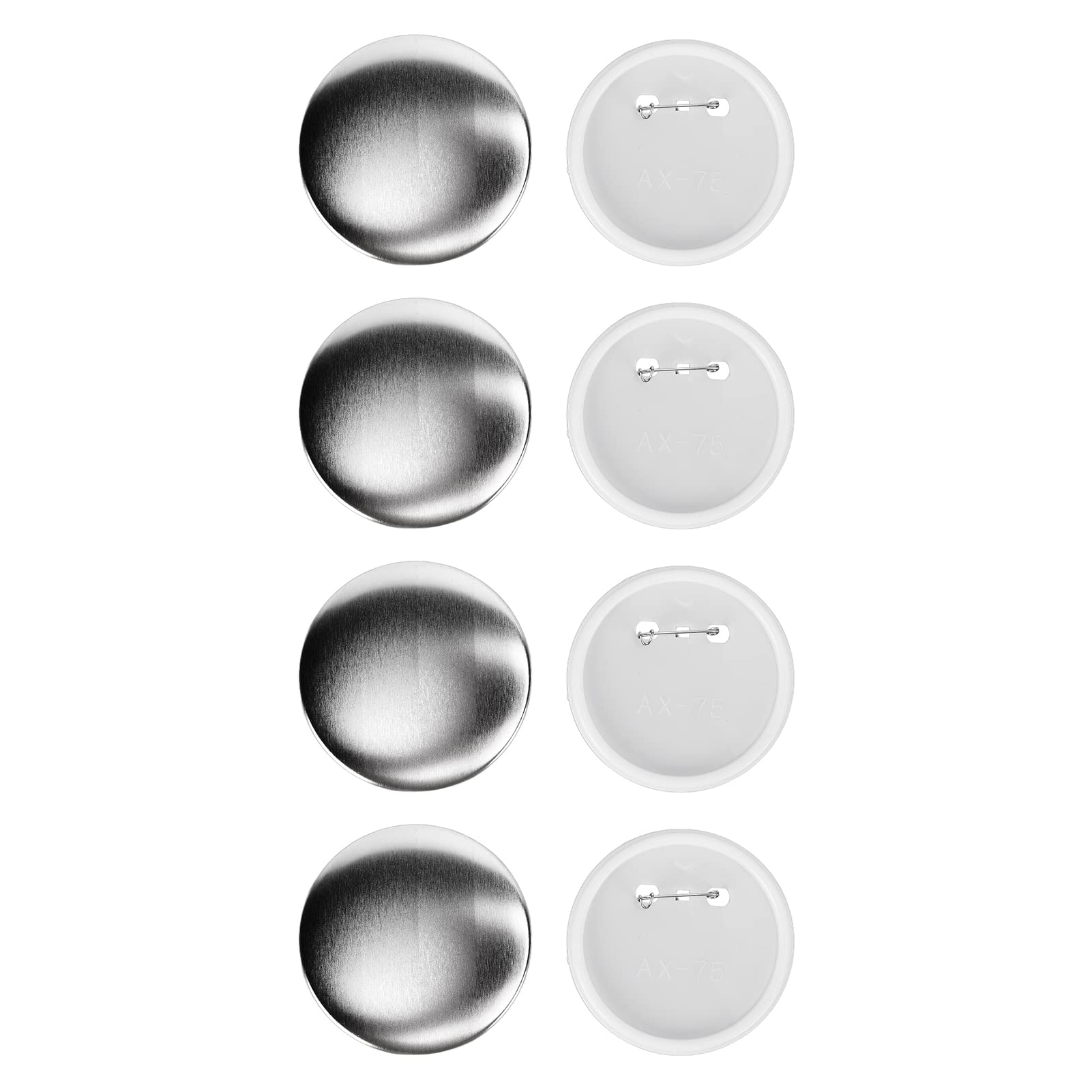 100 sztuk Odznaka Tylna Pokrywa Tin Plastikowa Podstawa Zapobiegająca Rdzy Narzędzie Odznaka DIY Firmowe Na Boże Narodzenie Urodziny Prezenty (Odznaki 75MM 100 jeux)