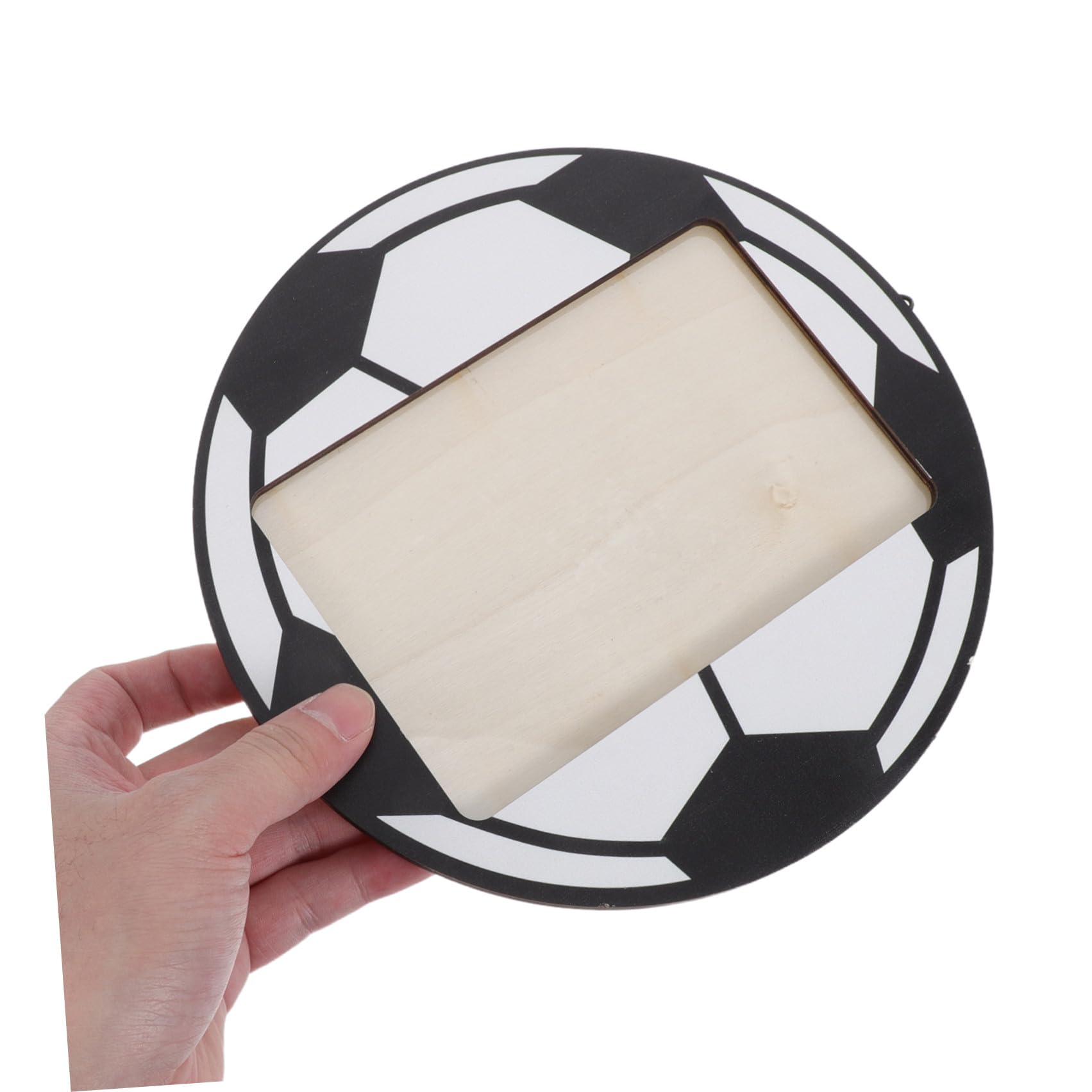 Zerodeko 6 Pezzi Cornice per Foto da Tavolo in Legno Nero con Design Sportivo Unico, Decorazione Versatile la Casa e Ricordo Duraturo di Eventi Calcistici