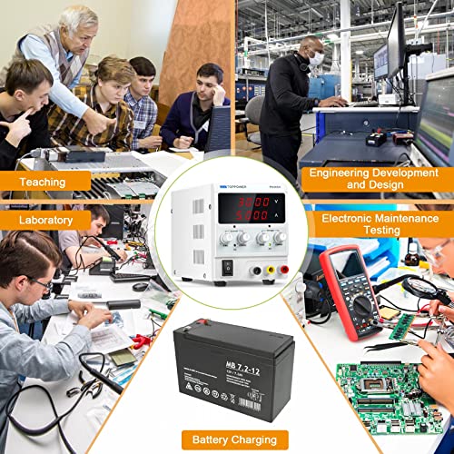 Dc Power Supply Variable, 30V 5A Adjustable Switching Regulated Dc Bench Lab Power Supply With High Precision 4-Digits Led Power Display,Coarse And Fine Adjustments #TOP6