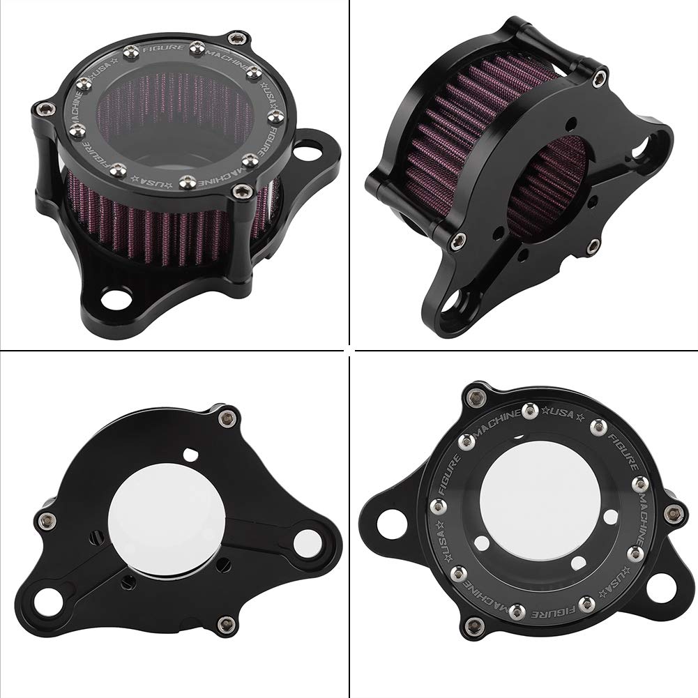 Elerose Filtro de Aire de la Motocicleta, Filtro de Aire del Sistema de Filtro de Admisión de Control Digital Computadora Se adapta a Sportster XL883 XL1200 2004-2016