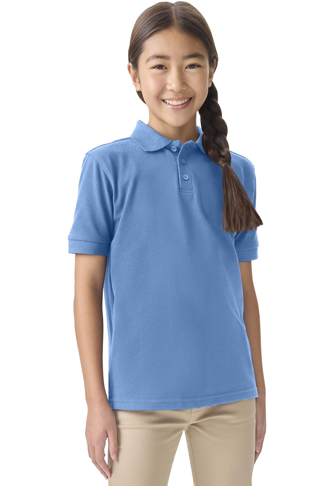 Classroom School Uniforms for Boys and Girls Short Sleeve Pique Polo
