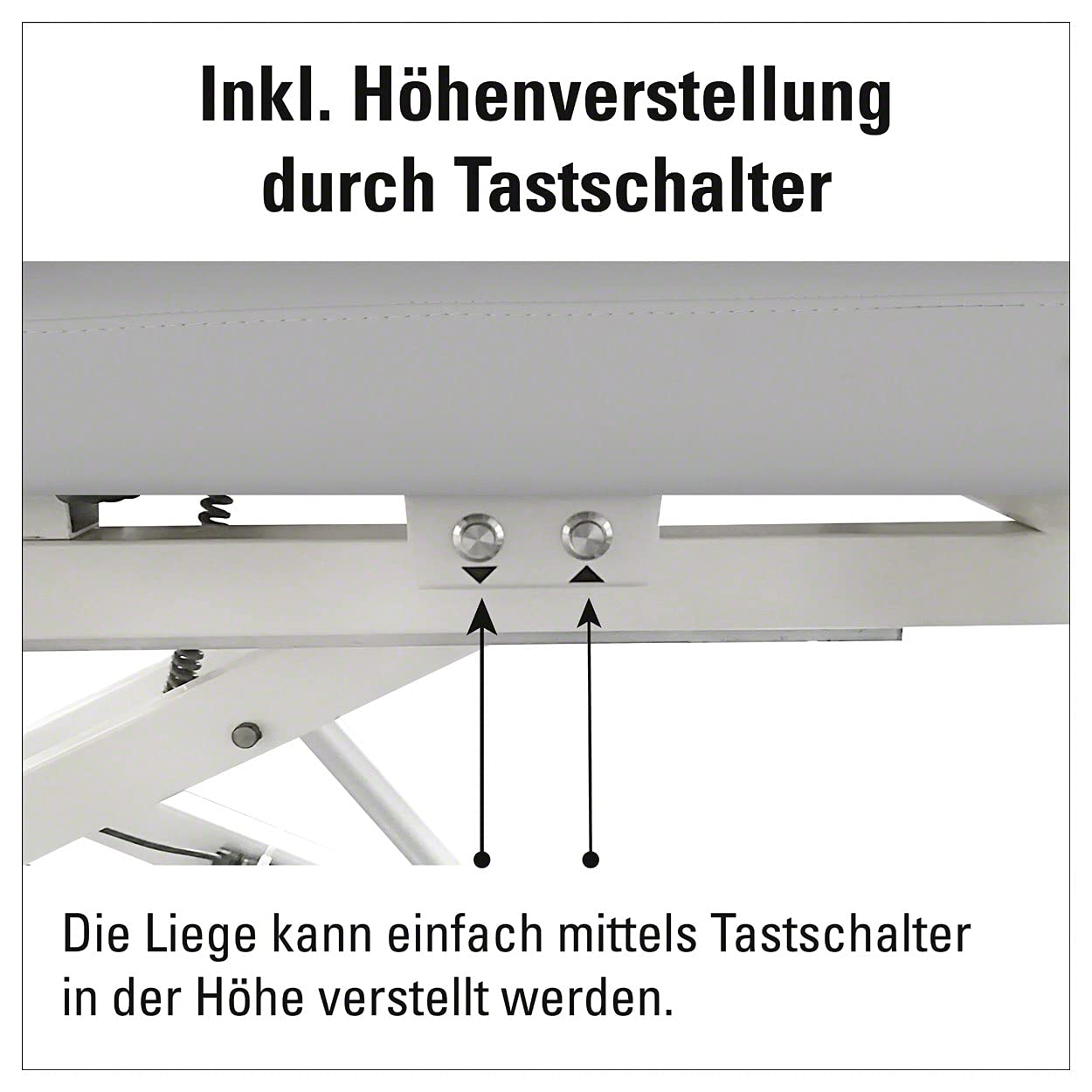 HWK Therapieliege Solid Osteo Massageliege Massagebank Electric 2-TLG, 65 cm
