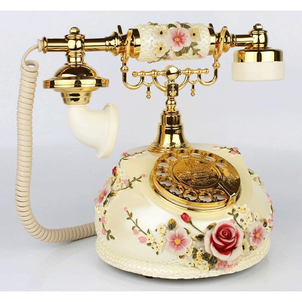 Telefon stacjonarny w stylu antycznym, przewodowy, zabytkowy, retro, do domu, sypialni, kreatywny, stały, modny, stary, wiatrowy samolot, antyczny telefon z wyświetlaczem LCD, europejski, z