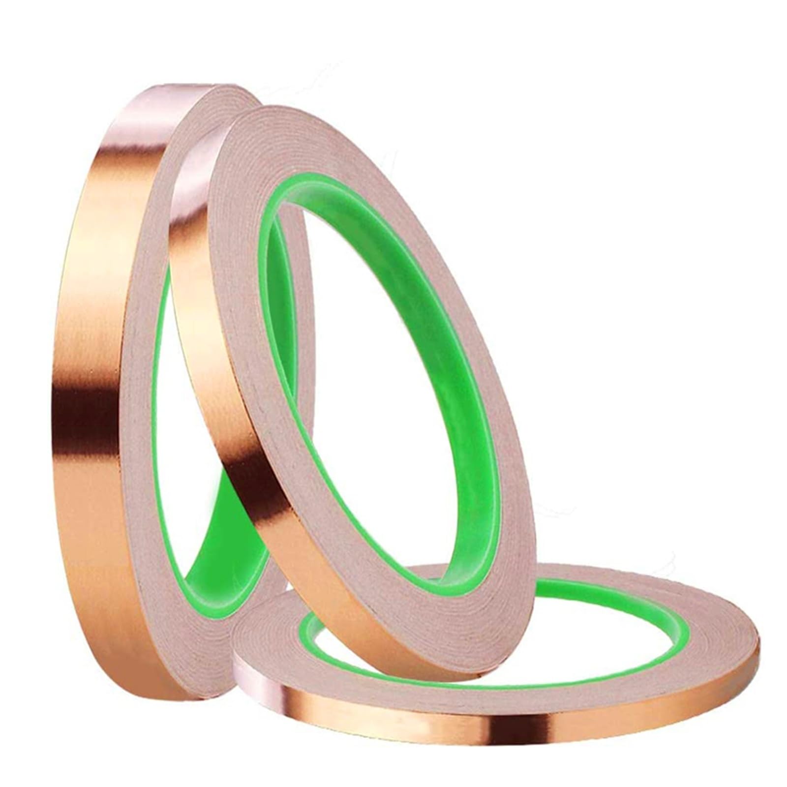 Nastro Adesivo in Lamina di Rame | Dimensioni multiple 10-25M Lunghezze 3-50mm Larghezze for schermatura elettronica Vetrate fai-da-te(20M-40MM)