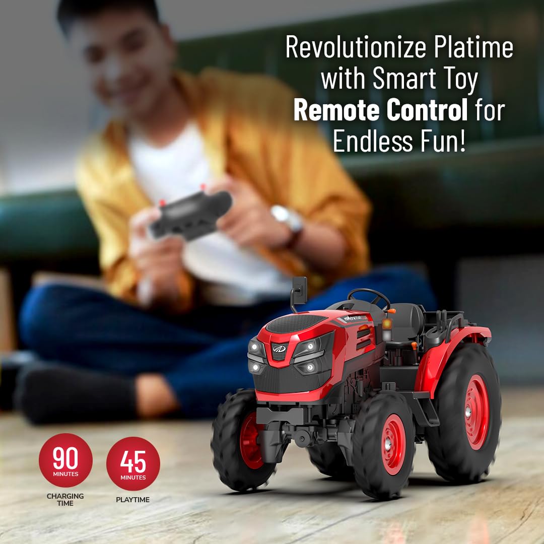 Mirana Mahindra OJA RC Tractor Toy for Kids | Remote Controlled Truck | Type-C USB Rechargeable | Original Licensed Model Vehicle | Gift for Boys & Girls 3+ Years 4