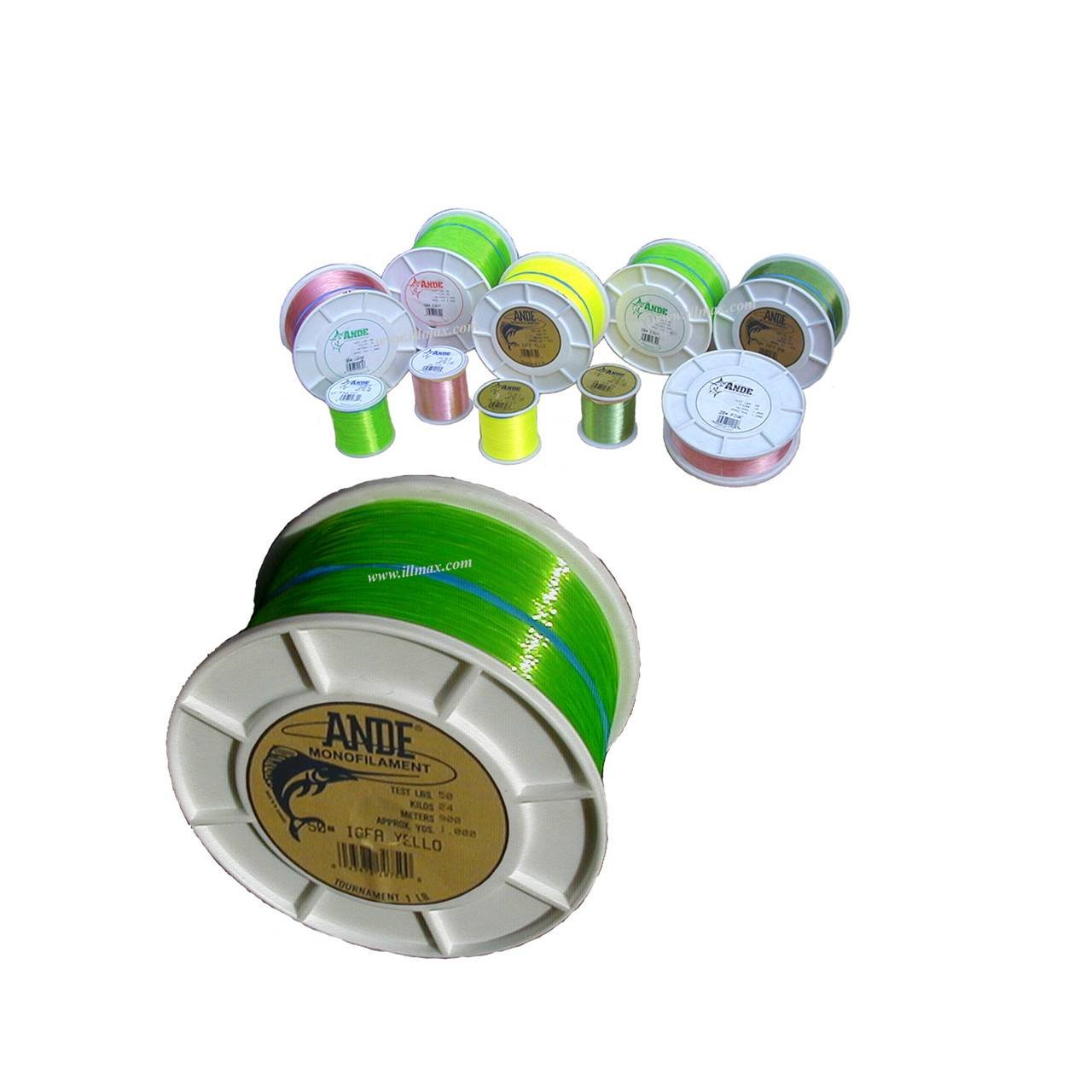 Ande AT14-16G Tournament Monofilament, 1/4-Pound Spool, 16-Pound Test, Green Finish