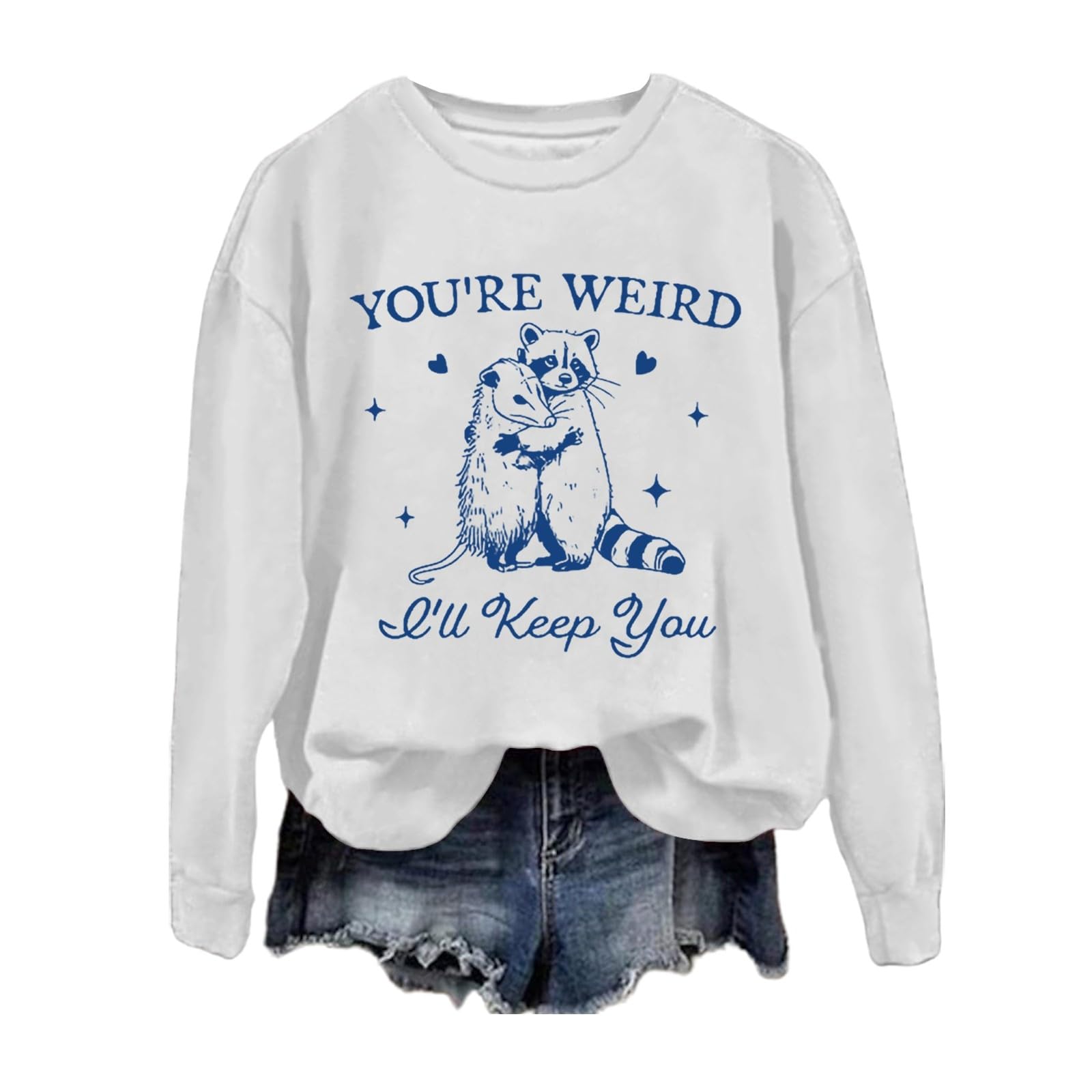 Sudaderas Mujer,Sudadera con Capucha de Manga Larga Holgada de Color sólido Informal a la Moda para Mujer con Estampado de Letras No Soy para Todos y Cuello Redondo