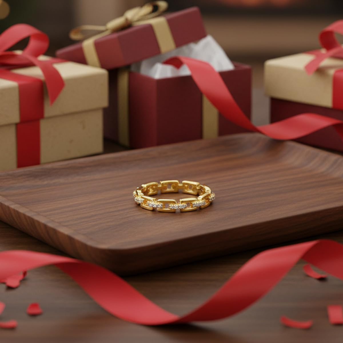 1pc Elegant Diamond Studded Buckle Ring Unisex For Men and Women Fine Jewelry Daily Life Dating Decor For Prom Party