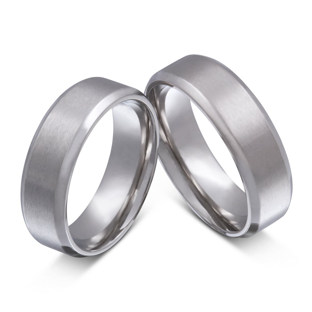 Juwelier Schönschmied Eheringe Trauringe Partnerringe Freundschaftsringe - inkl. WUNSCHGRAVUR - Edelstahl 9HH - mit AMAZON KONFIGURATOR direkt online gestalten !