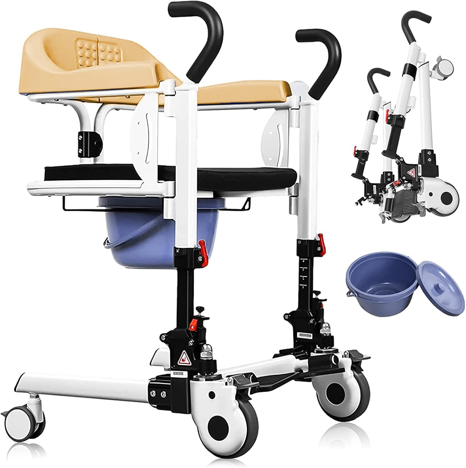 Patient Lift Wheelchair for Home, Transport Shower Chair