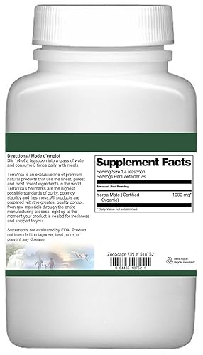 Miniatura 3 de Yerba Mate (Certificado Orgánico) Polvo (1 oz, ZIN 518752) - Paquete de 3