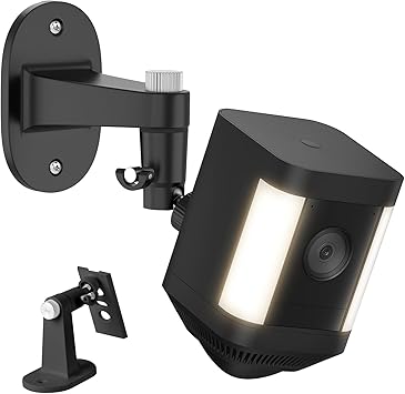Adjustable Wall Mount for Spotlight Cam Plus/Pro Battery and Stick Up Cam/Pro Battery, 360 Swivel Mounting Bracket for Indoor and Outdoor Use,Black